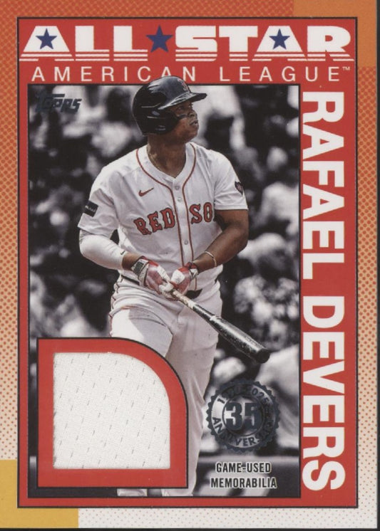 Rafael Devers 2025 Topps 35th Anniversary 1990 Swatch #90ASR-RD