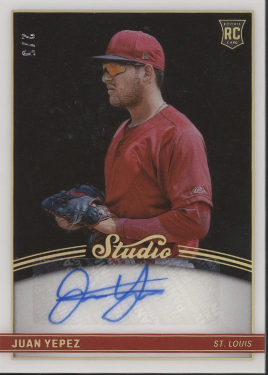 Juan Yepez 2022 Panini Chronicles Studio RC Auto 2/5 #SBS-JY