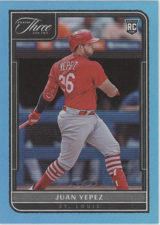 Juan Yepez 2022 Panini Three & Two Blue RC One of One #137