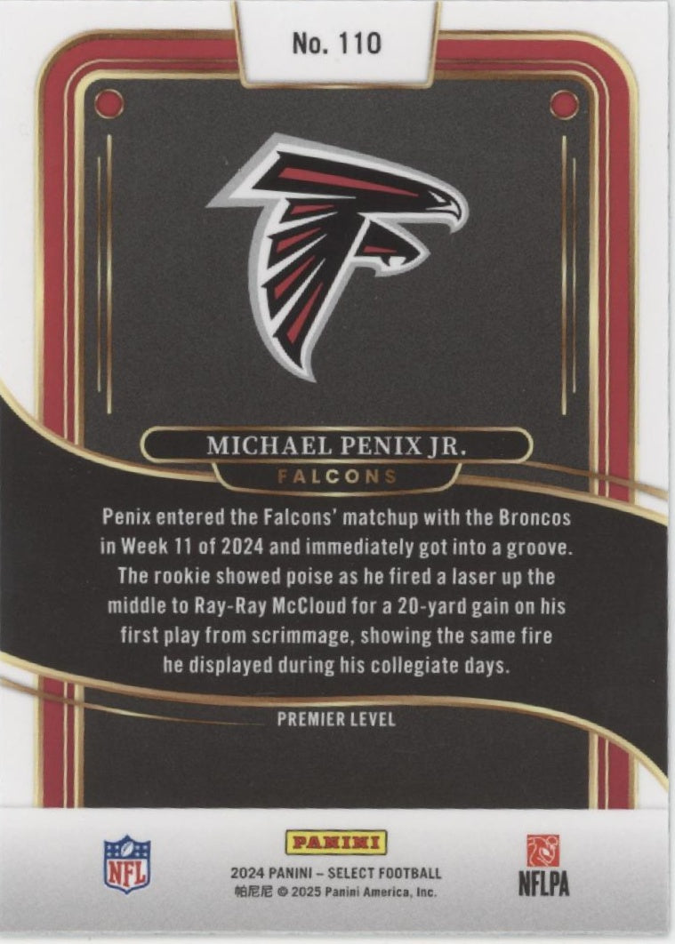 Michael Penix Jr. 2024 Panini Select RC #110