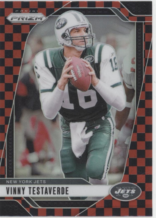 Vinny Testaverde 2024 Panini Prizm Red & Black Checker Prizm #229