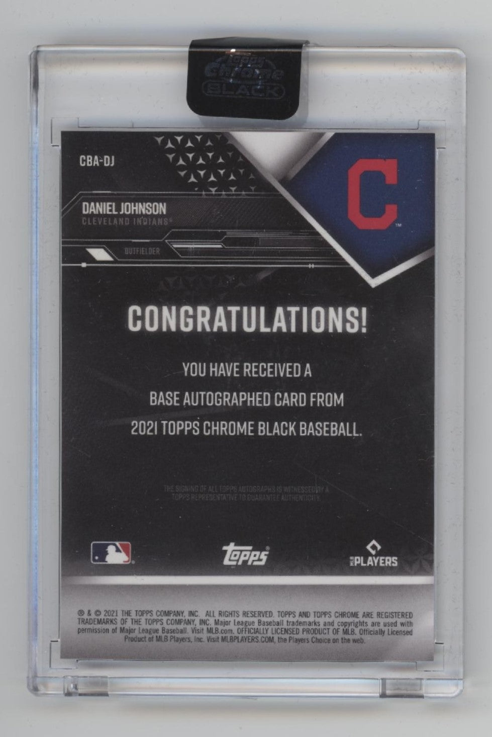 Daniel Johnson 2021 Topps Chrome Black RC Auto #CBA-DJ