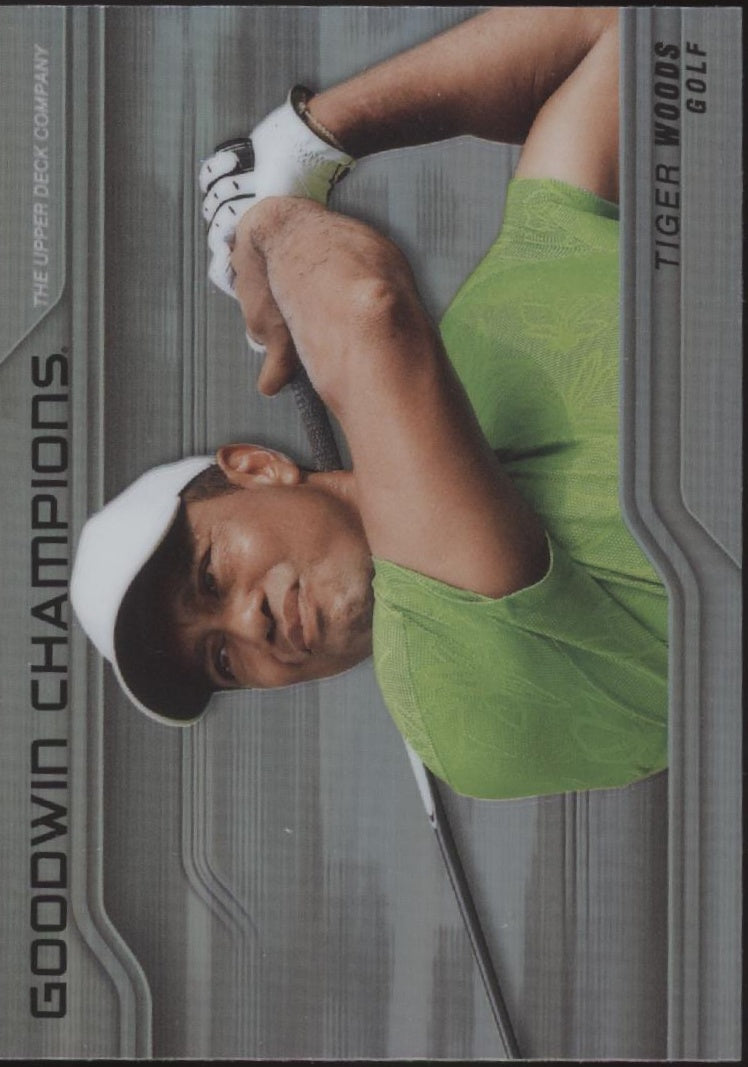 Tiger Woods 2023 Upper Deck Goodwin Champions Rainbow #P52