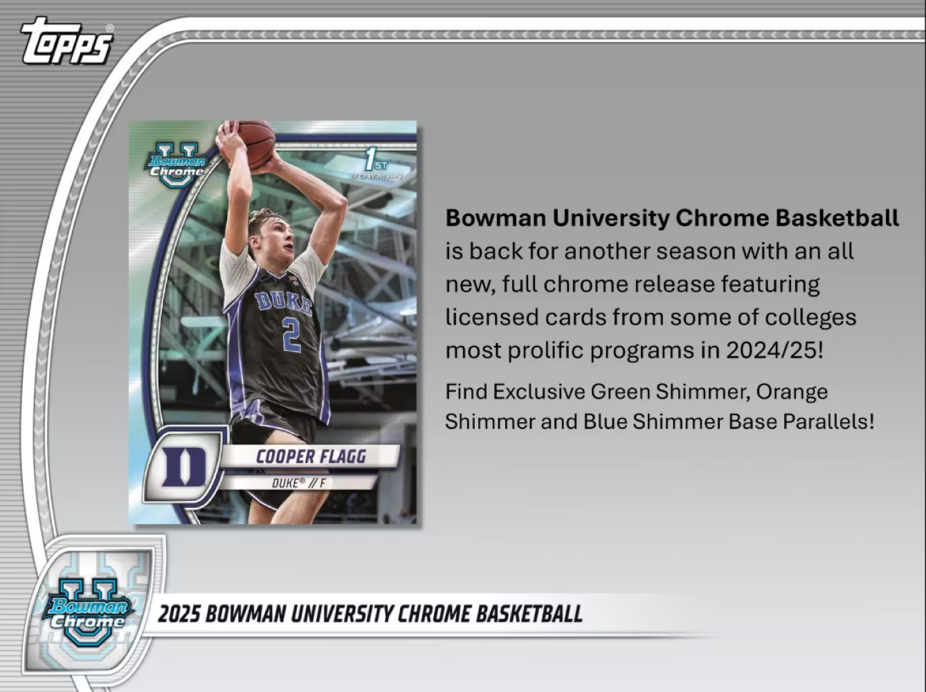 2024-25 Bowman University Chrome Basketball Mega Box
