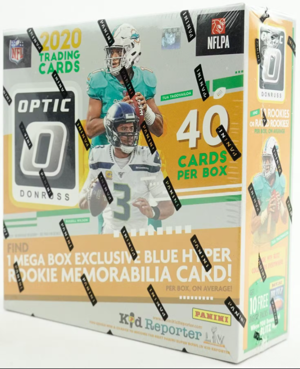 2020 Panini Donruss Optic Football Mega (Hyper Blue Parallels)