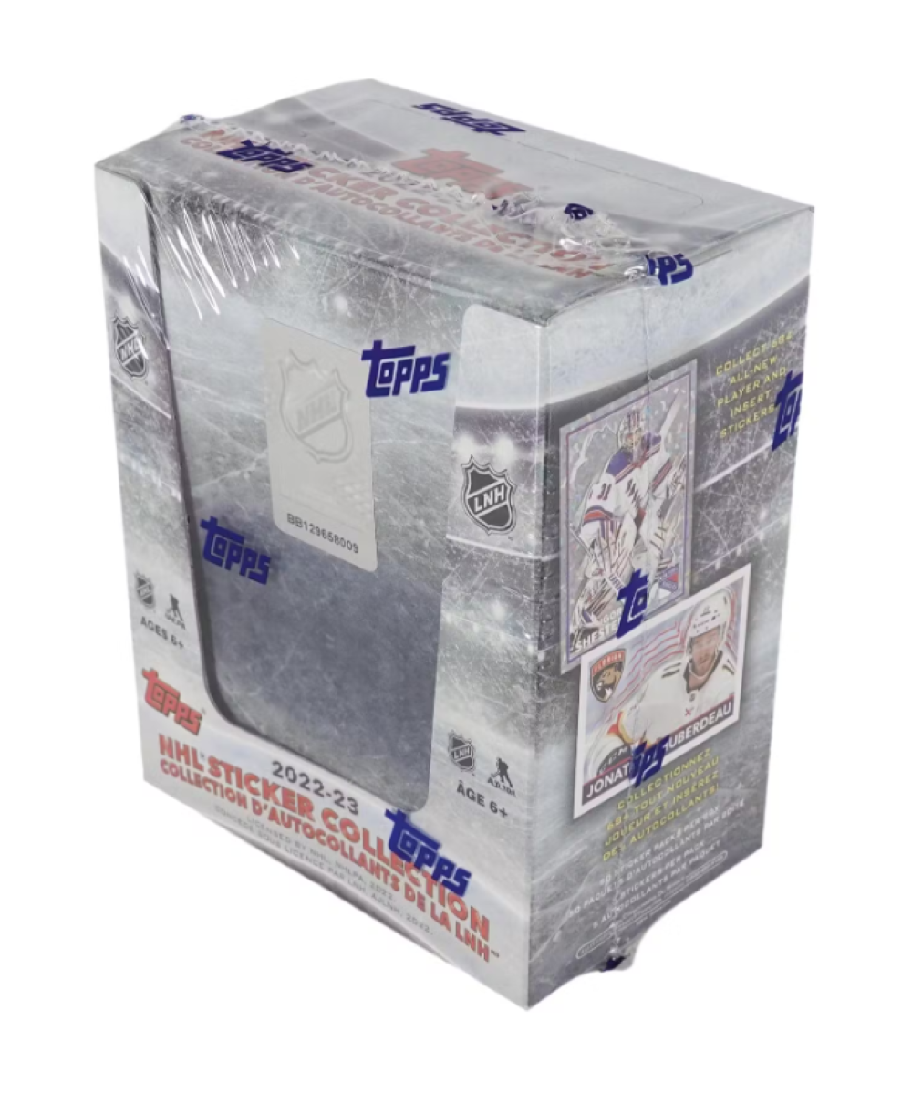 2022-23 Topps NHL Hockey Sticker & Card Collection Box