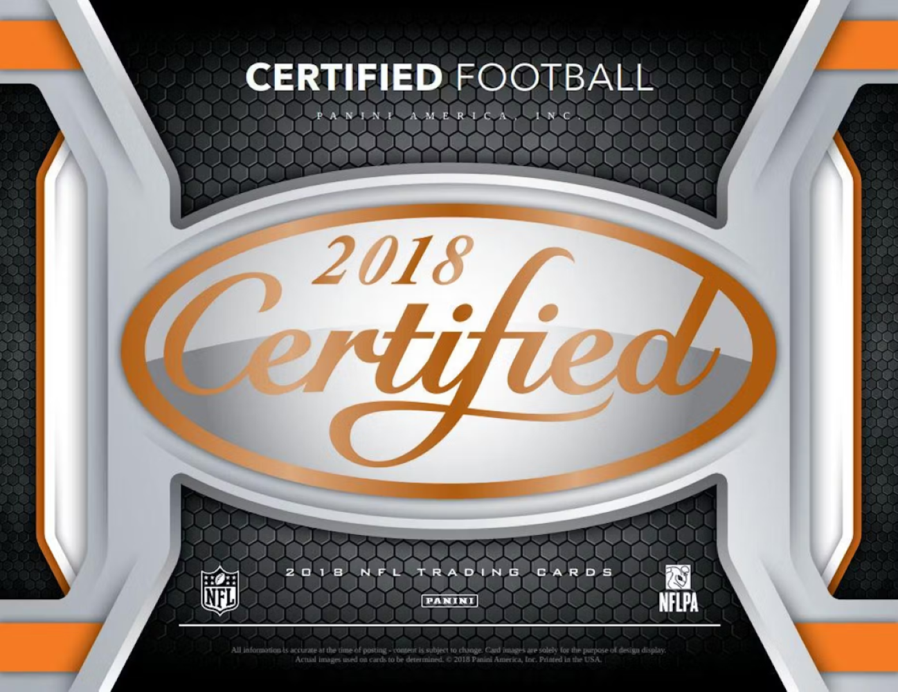 2018 Panini Certified Football Hobby Box