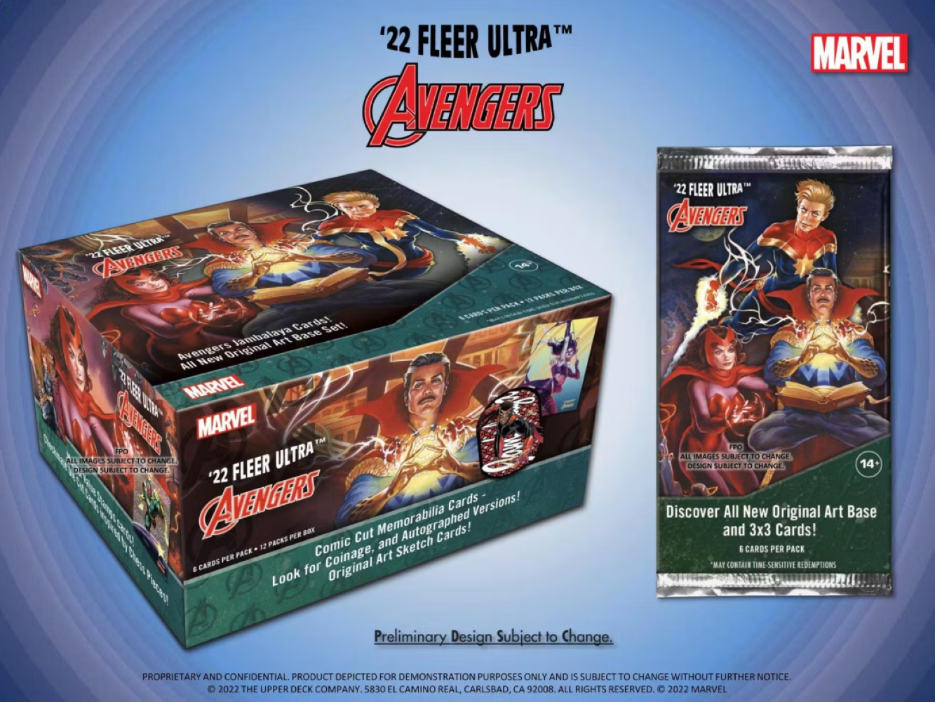 2022 Upper Deck Marvel Fleer Ultra Avengers Hobby Box