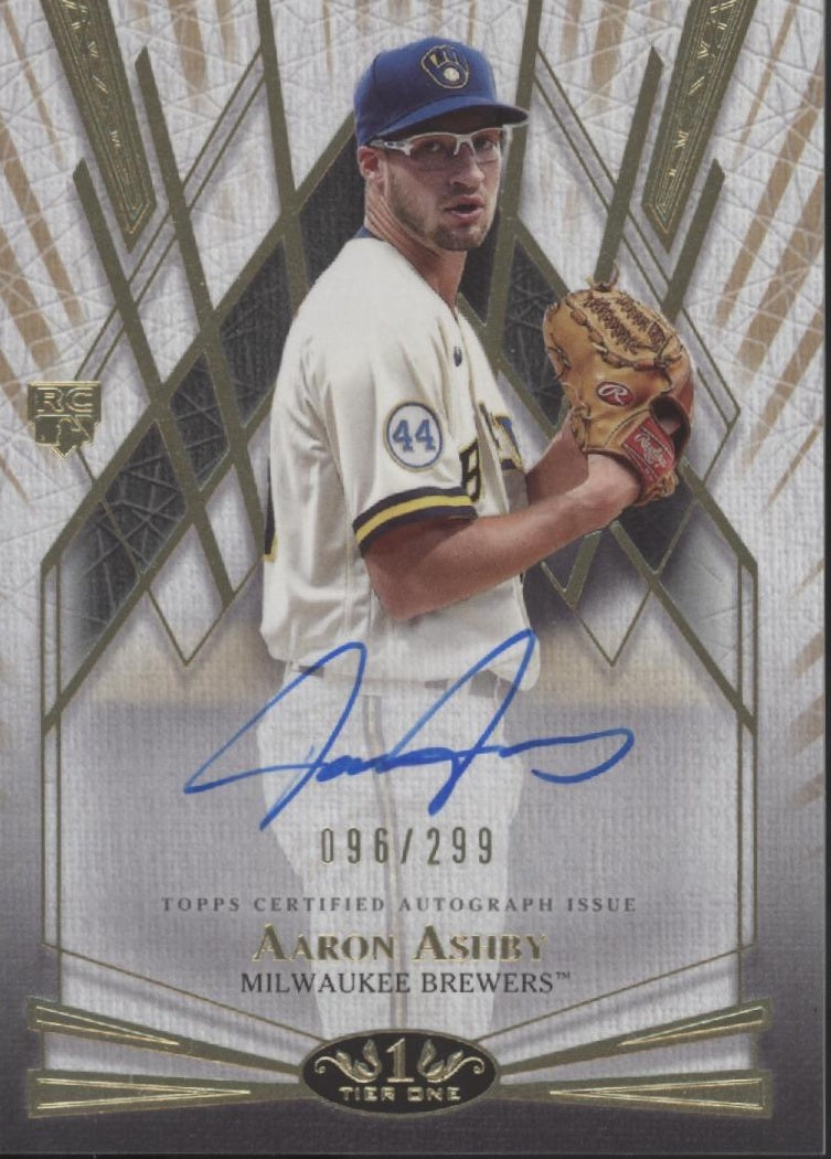 Aaron Ashby 2022 Topps Tier One Break Out RC Auto 096/299 #BOA-AA