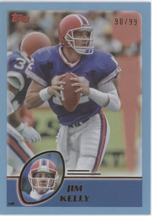 Jim Kelly 2023 Topps Composite Gallery Blue Rainbow Foilboard 90/99 #432