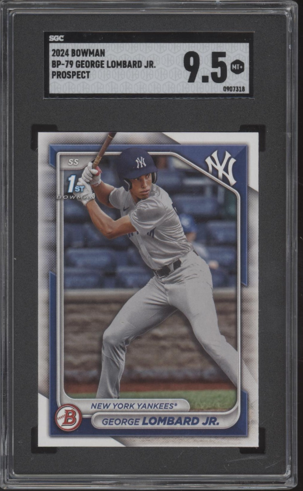 George Lombard Jr. 2024 Bowman Prospect #BP-79 SGC 9.5