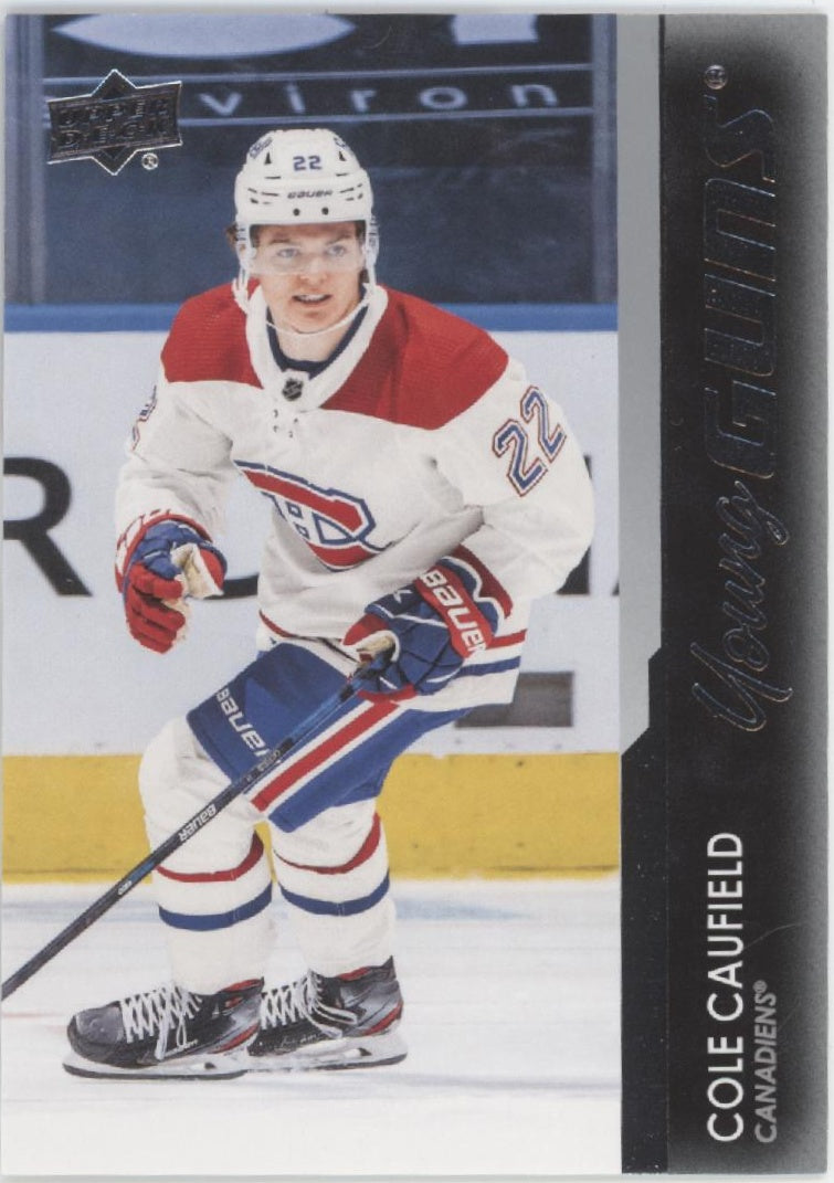 Cole Caufield 2021-22 Upper Deck Series 1 Young Guns RC #201