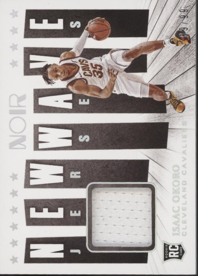 Isaac Okoro 2020-21 Panini Noir New Wave Jerseys Swatch RC 89/99 #NW-IOK