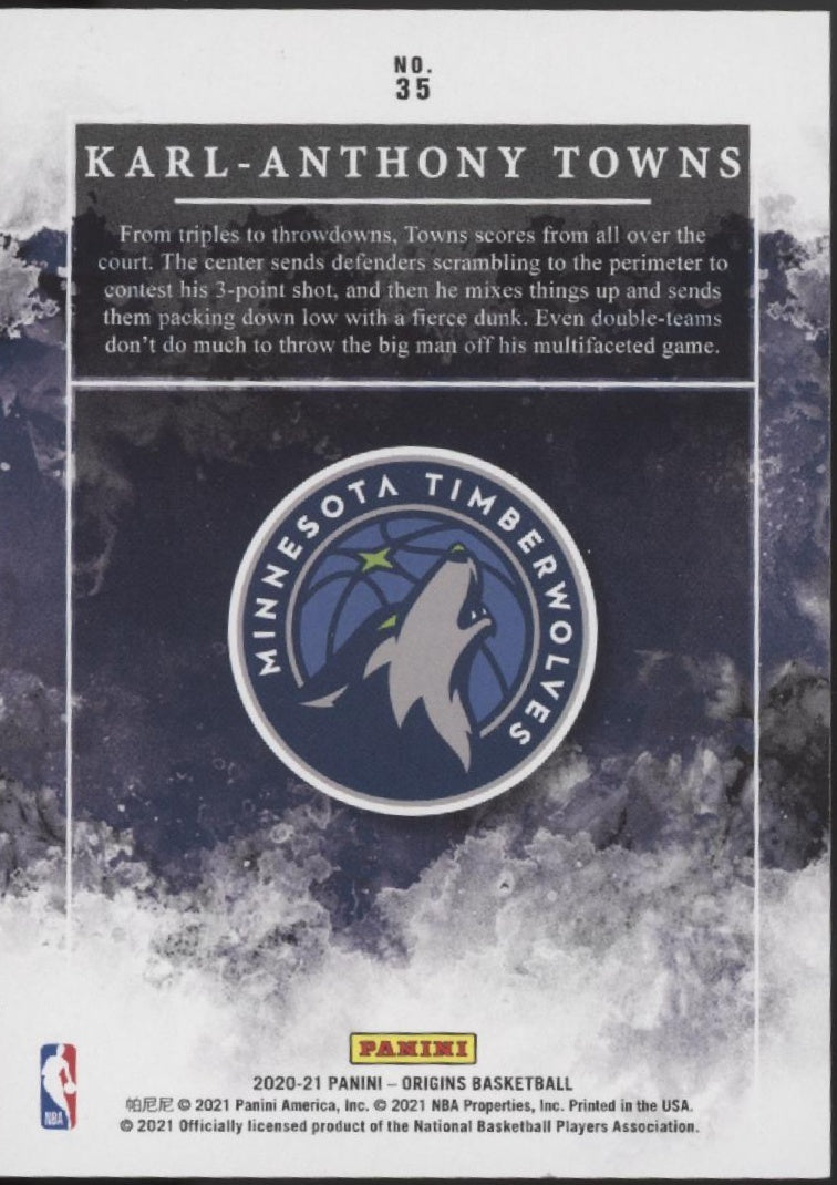 Karl Anthony-Towns 2020-21 Panini Origins 20/25 #35