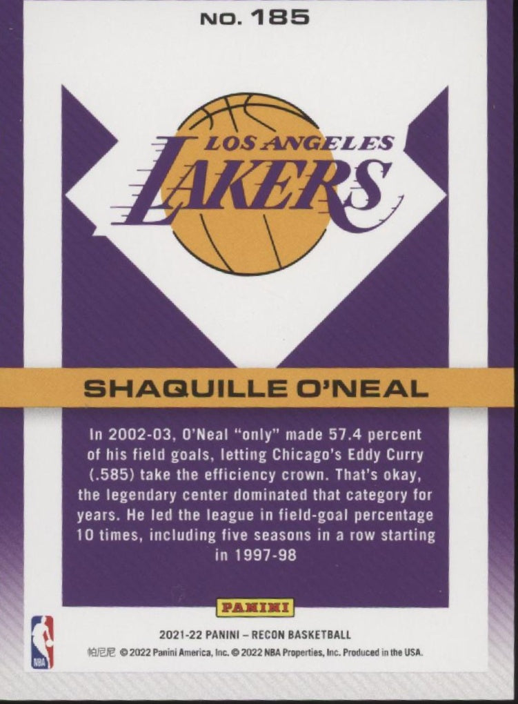 Shaquille O'Neal 2021-22 Panini Recon 112/299 #185
