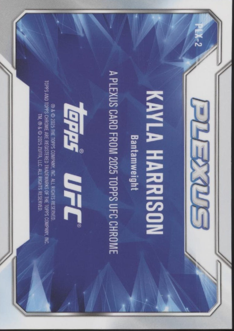 Kayla Harrison 2025 Topps Chrome Plexus Gold Refractor 40/50 #PLX-2