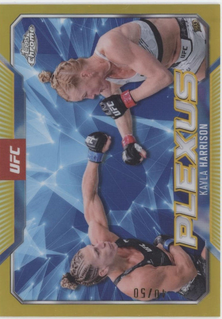 Kayla Harrison 2025 Topps Chrome Plexus Gold Refractor 40/50 #PLX-2