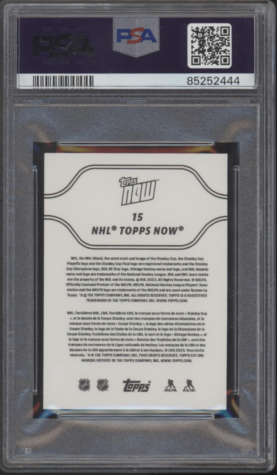 Connor Bedard 2023-24 Topps Now Stickers Red Jersey RC #15 PSA 10 #2