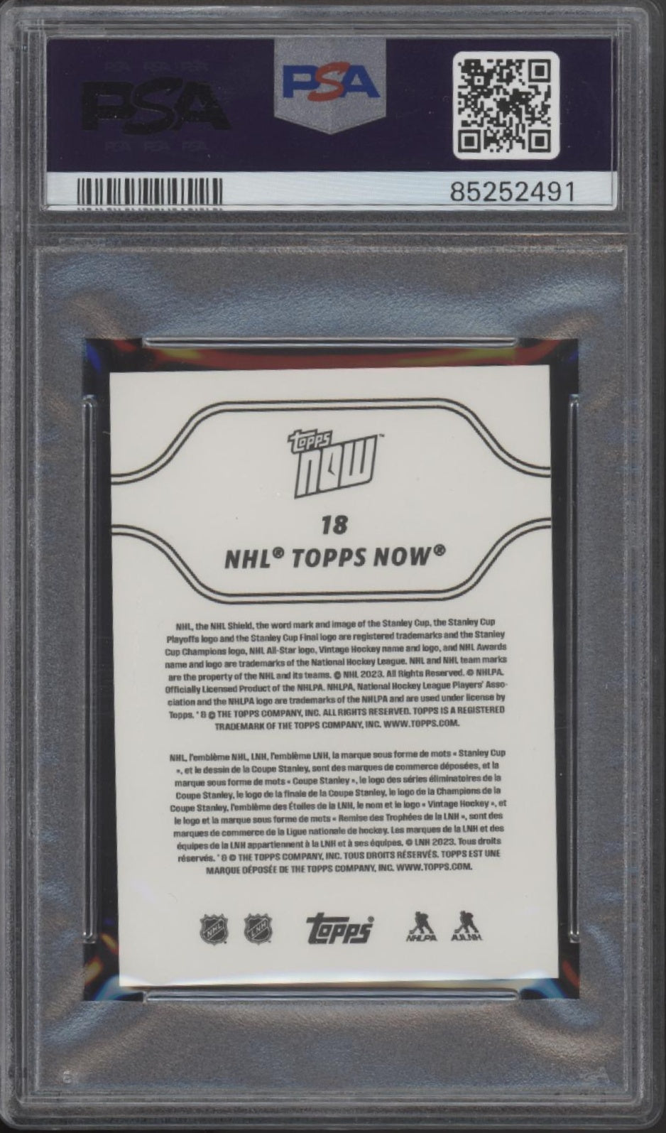 Matthew Poitras 2023-24 Topps Now Stickers RC #18 PSA 10 #1