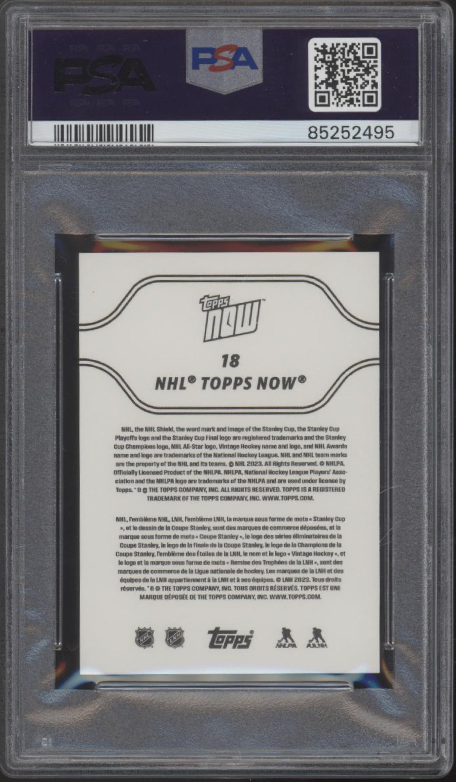 Matthew Poitras 2023-24 Topps Now Stickers RC #18 PSA 10 #2