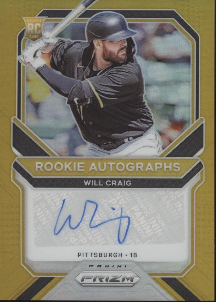 Will Craig 2021 Panini Prizm Gold Prizm RC Auto 10/10 #RA-WC