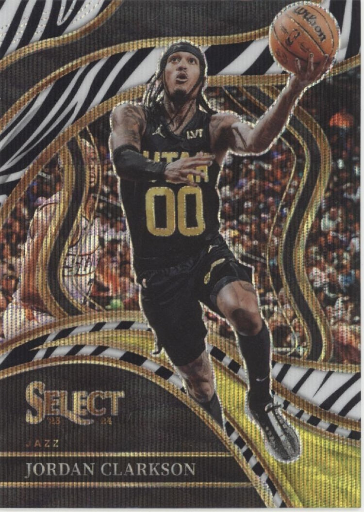 Jordan Clarkson 2023-24 Panini Select Zebra Wave Prizm #233