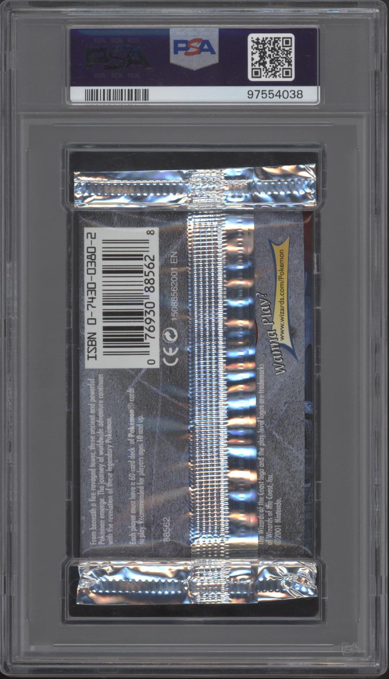 Neo Revelation Pokemon 1st Edition Raikou Booster Pack PSA 8