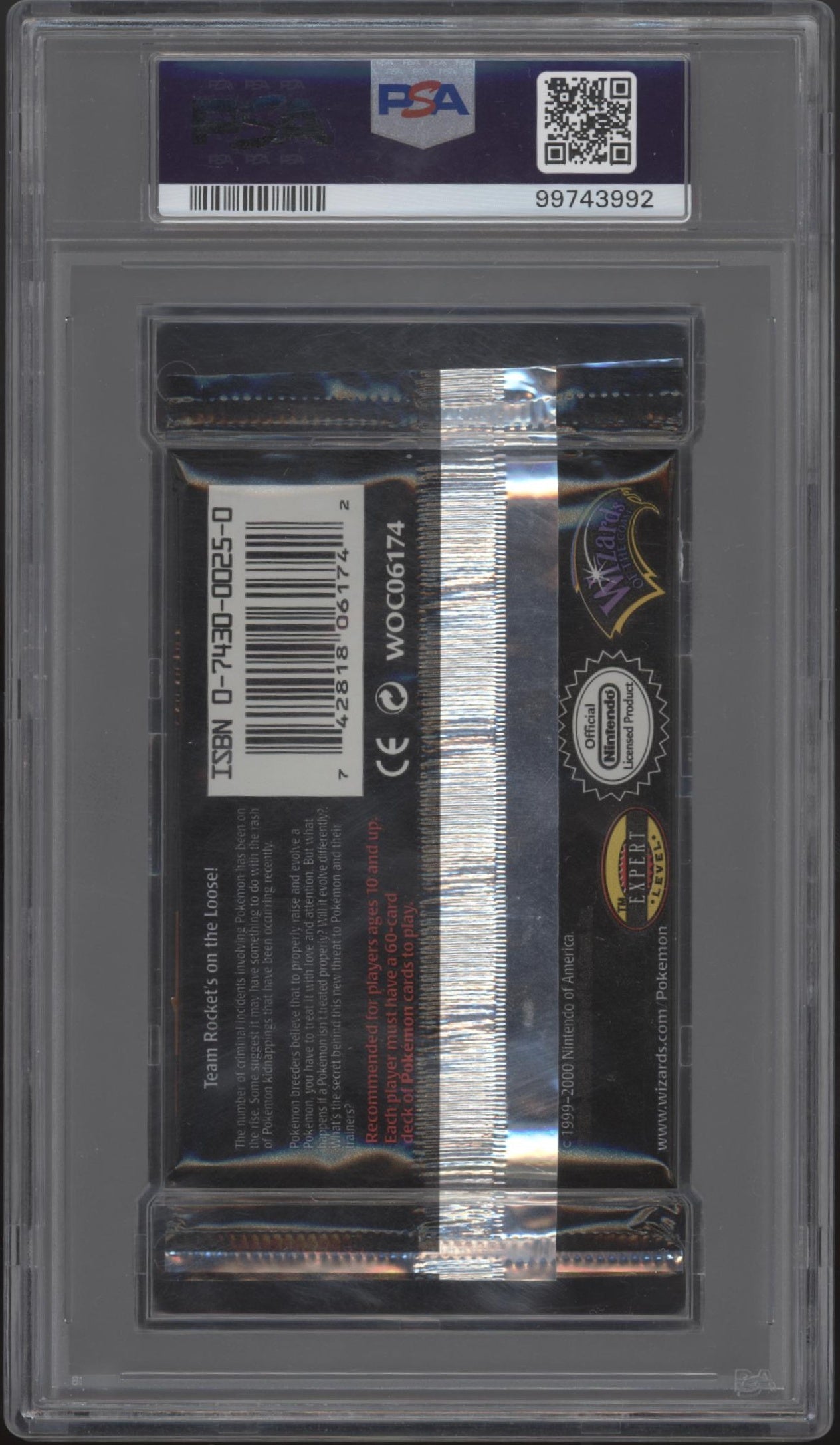 Team Rocket Pokemon 1st Ed Jessie James Giovanni Gyarados Booster Pack PSA 9