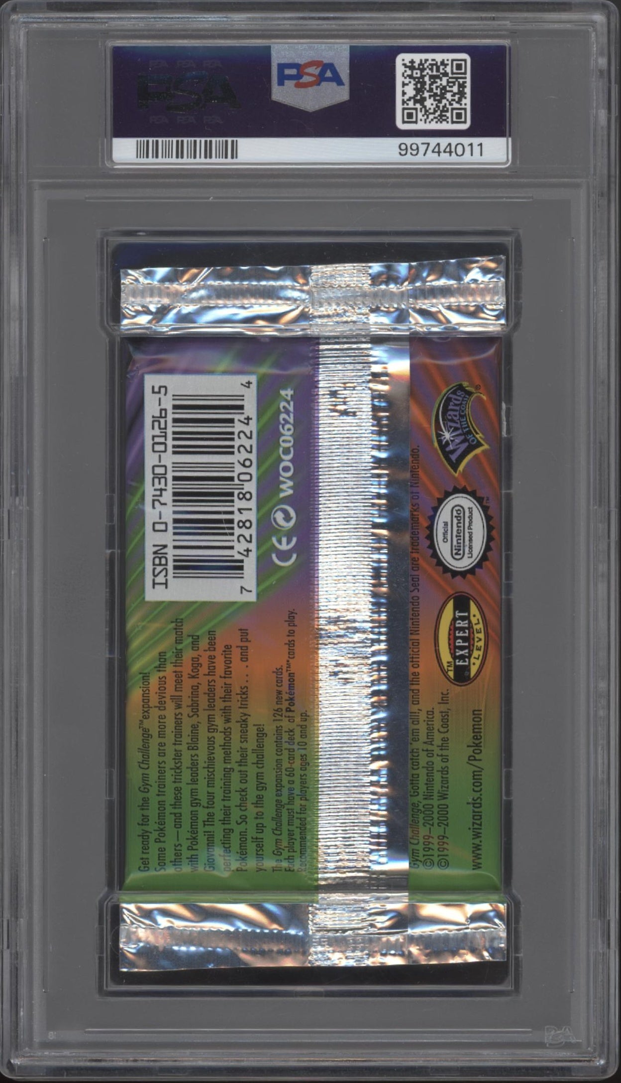 Gym Challenge Pokemon 1st Edition Giovanni Booster Pack PSA 9