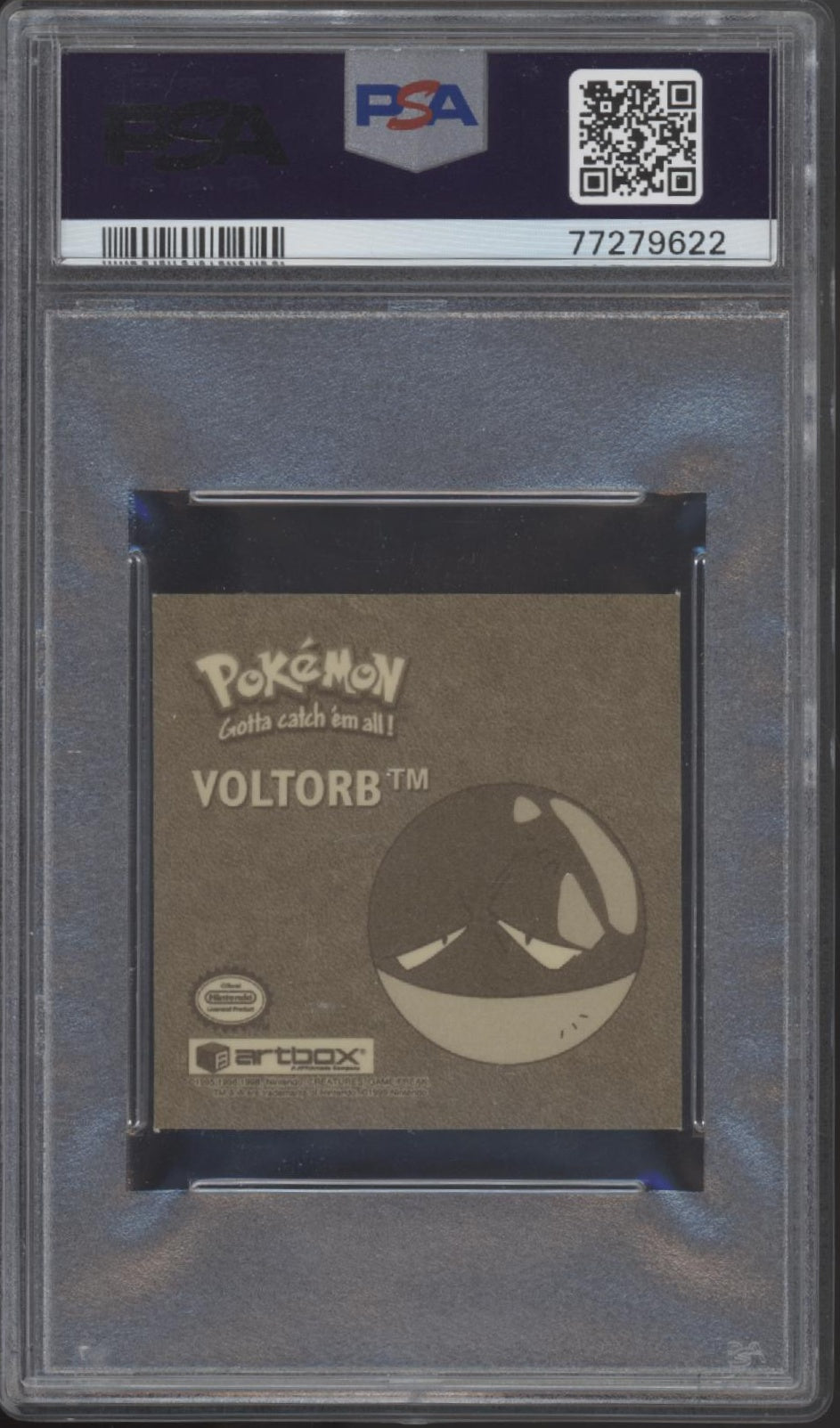 Voltorb Pokemon Stickers Series 1 Rare Gold #G05 PSA 10