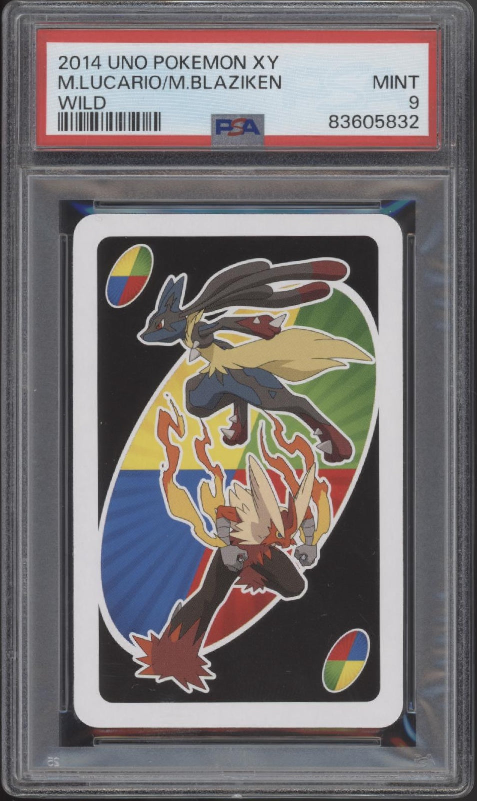 M Lucario M Blaziken Uno Pokemon XY Wild Card PSA 9
