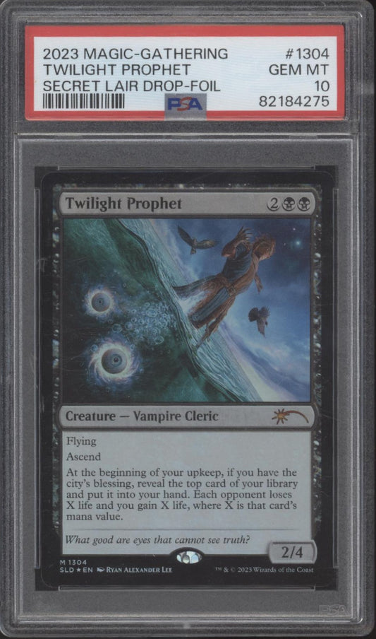 Twilight Prophet Magic the Gathering Secret Lair Drop Foil #1304 PSA 10