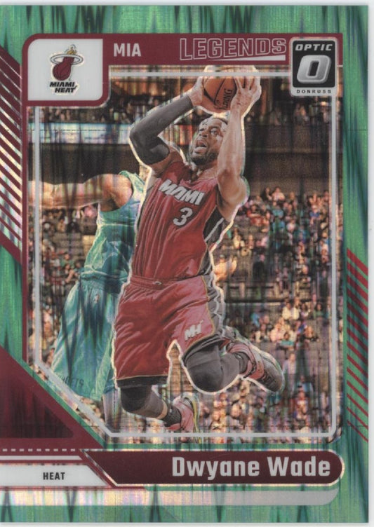Dwyane Wade 2024-25 Panini Donruss Optic Legends Green Shock Prizm 002/149 #231