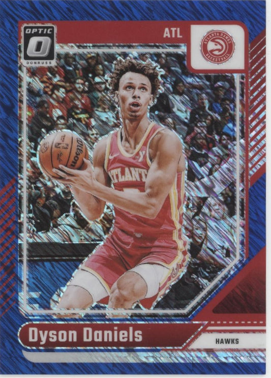 Dyson Daniels 2024-25 Panini Donruss Optic Blue Shimmer Prizm 33/75 #56