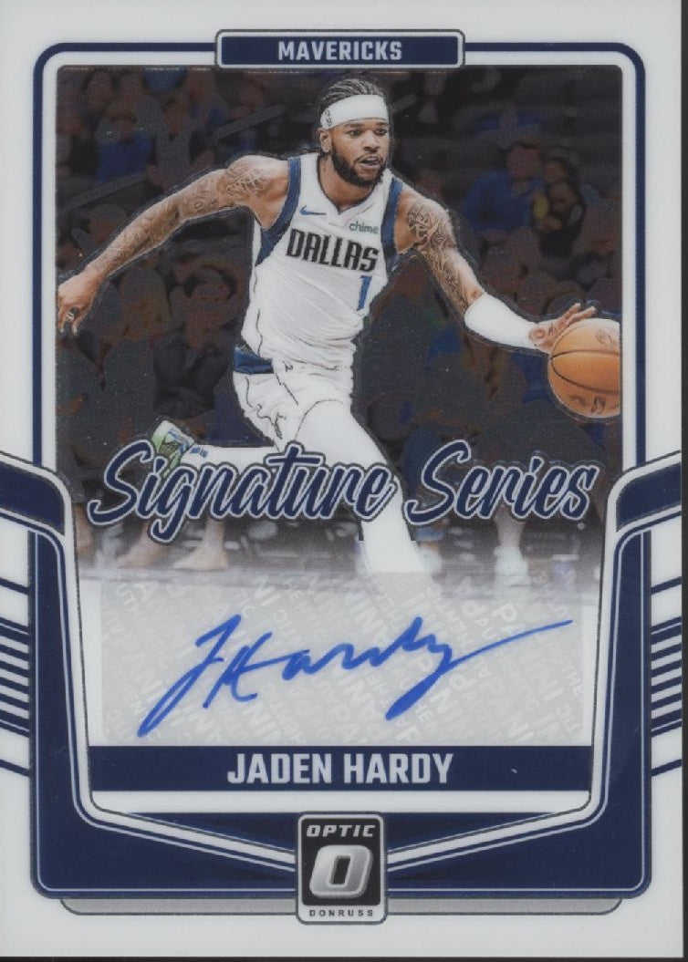Jaden Hardy 2024-25 Panini Donruss Optic Signature Series Auto #SS-HRD