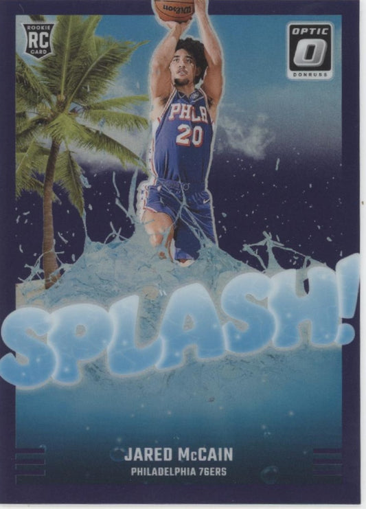 Jared McCain 2024-25 Panini Donruss Optic Splash! Purple Prizm #3