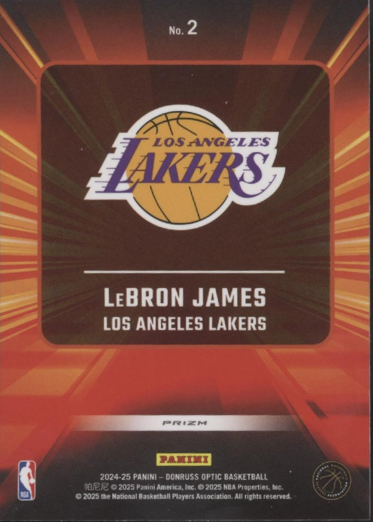 LeBron James 2024-25 Panini Donruss Opti Express Lane Prizm #2 #2