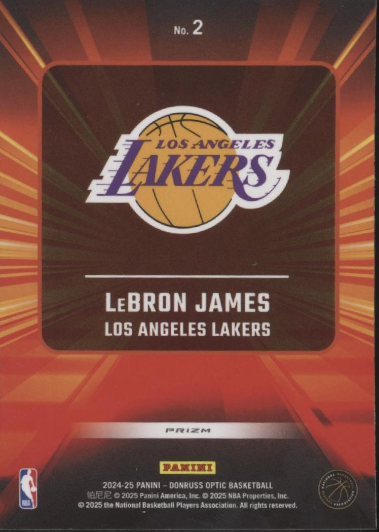 LeBron James 2024-25 Panini Donruss Opti Express Lane Prizm #2 #3