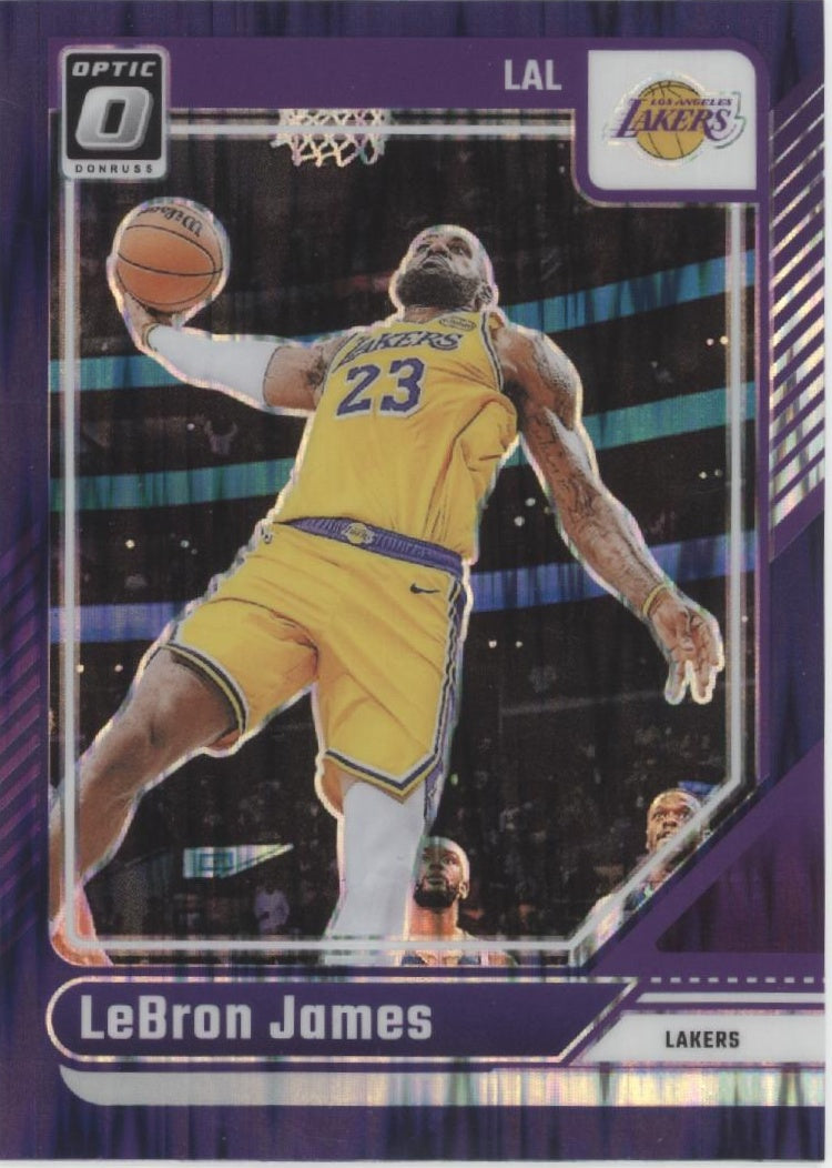 LeBron James 2024-25 Panini Donruss Optic Purple Shock Prizm #148 #2