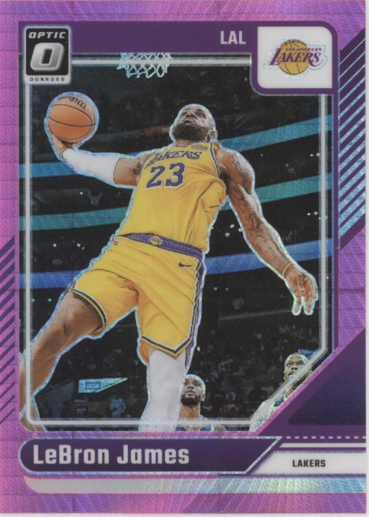 LeBron James 2024-25 Panini Donruss Optic Pink Hyper Prizm #148