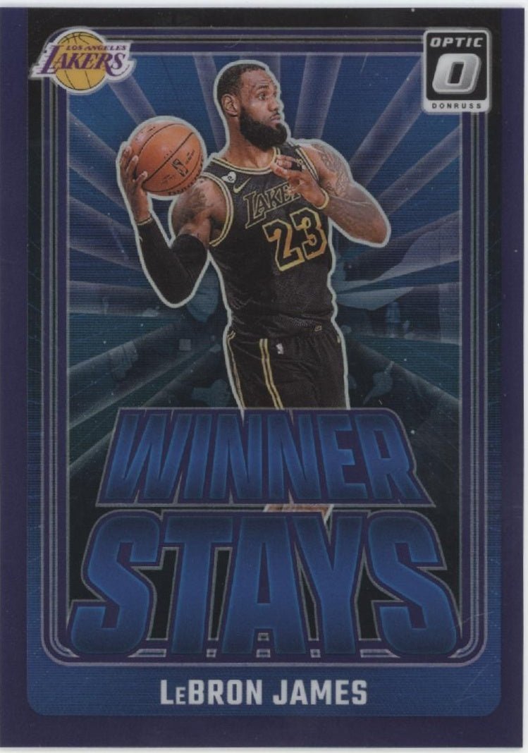 LeBron James 2024-25 Panini Donruss Optic Winner Stays Purple Prizm #1