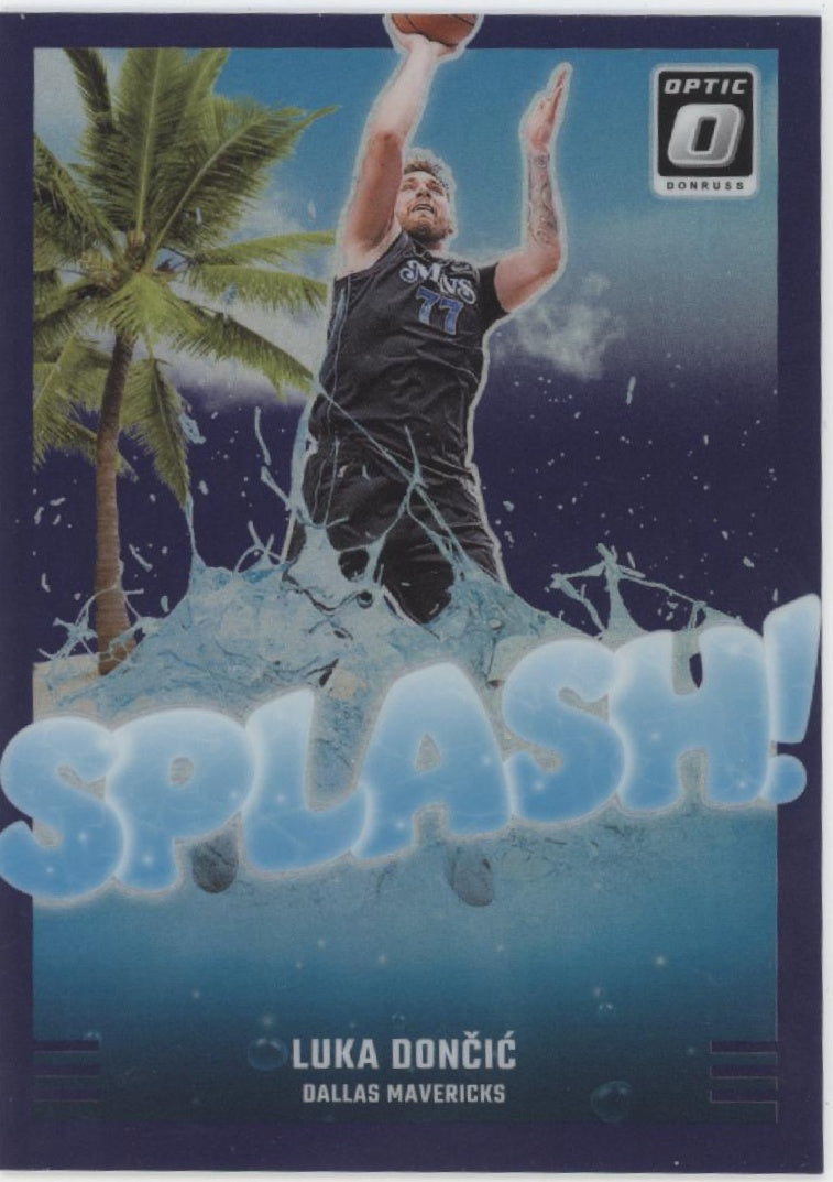 Luka Doncic 2024-25 Panini Donruss Optic Splash! Purple Prizm #1 #1