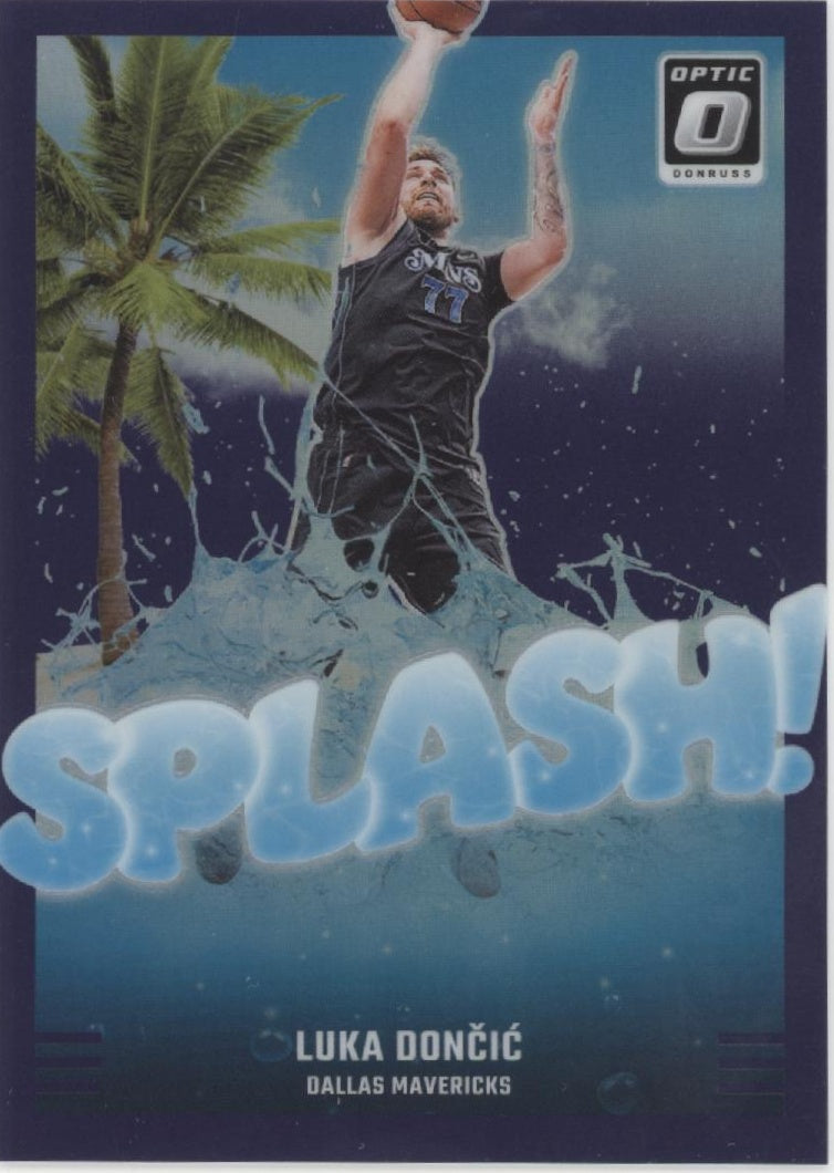 Luka Doncic 2024-25 Panini Donruss Optic Splash! Purple Prizm #1 #3