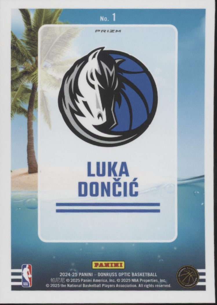 Luka Doncic 2024-25 Panini Donruss Optic Splash! Purple Prizm #1 #4