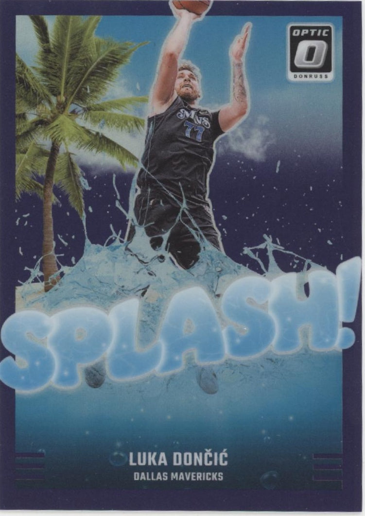 Luka Doncic 2024-25 Panini Donruss Optic Splash! Purple Prizm #1 #4