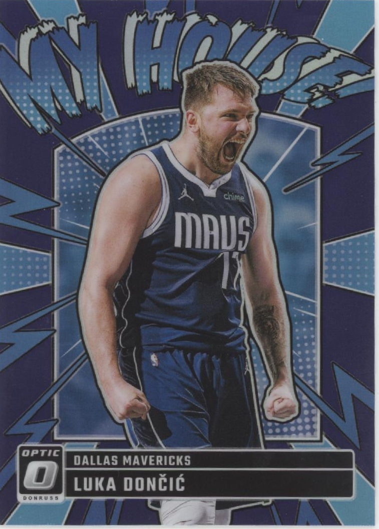 Luka Doncic 2024-25 Panini Donruss Optic My House! Purple Prizm #14 #1