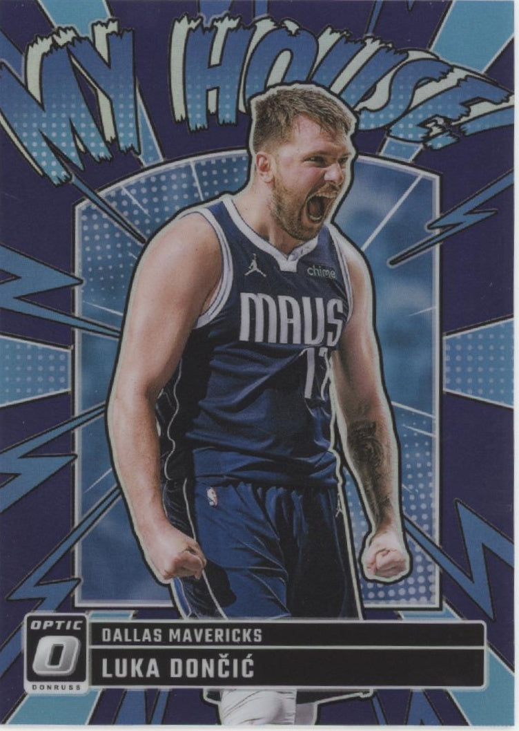 Luka Doncic 2024-25 Panini Donruss Optic My House! Purple Prizm #14 #2