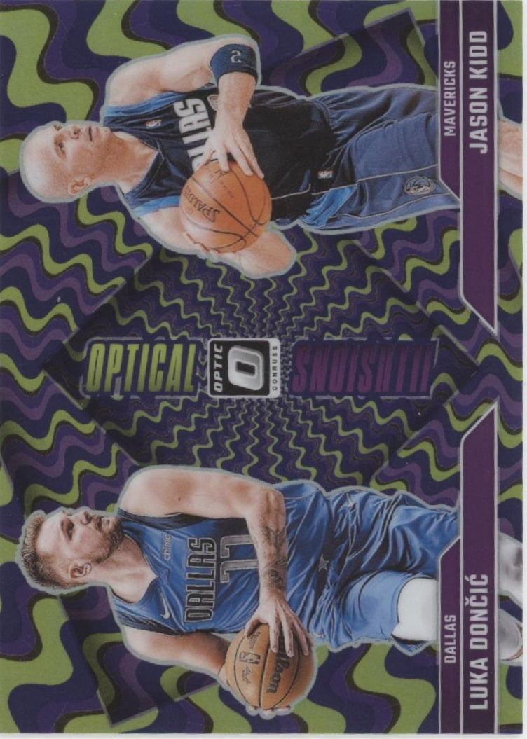 Luka Doncic / Jason Kidd 2024-25 Panini Donruss Optical Illusions #1 #3