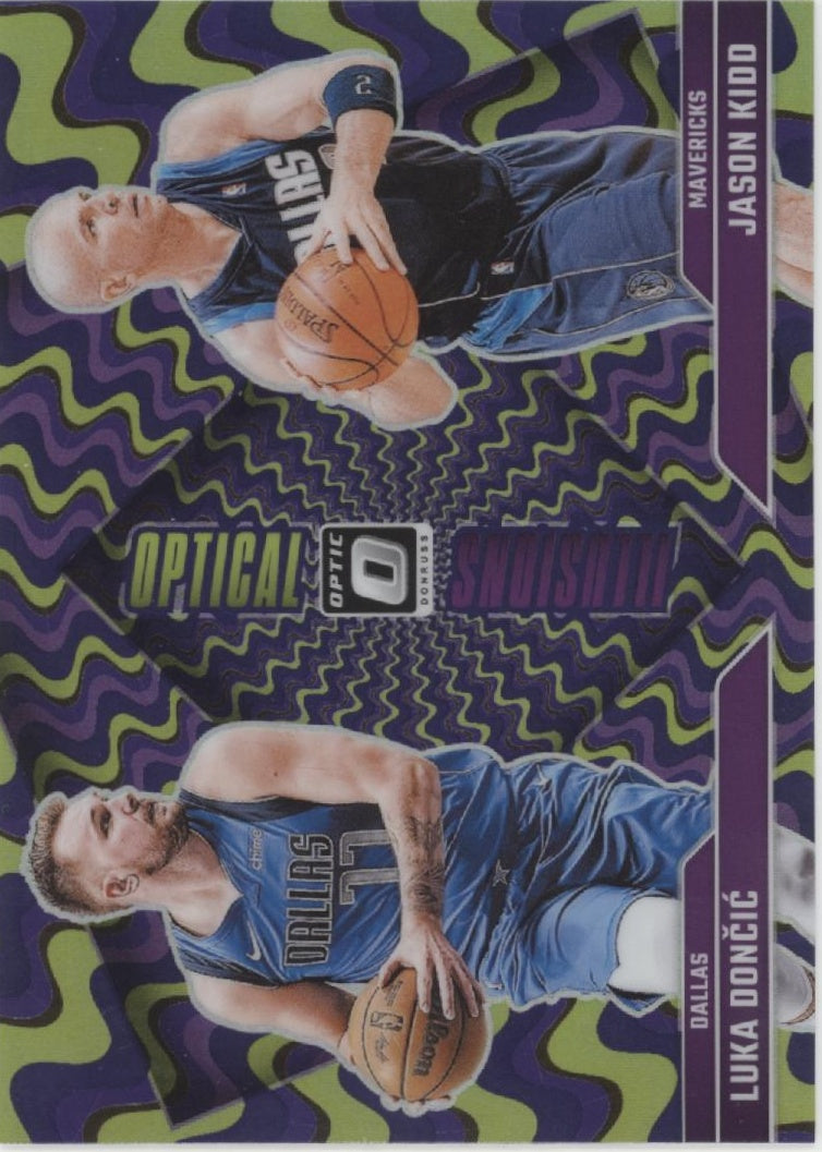 Luka Doncic / Jason Kidd 2024-25 Panini Donruss Optical Illusions #1 #4