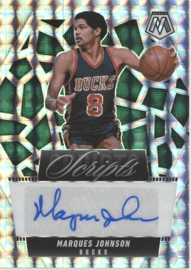 Marques Johnson 2024-25 Panini Mosaic Scripts Prizm Auto #MS-MJM